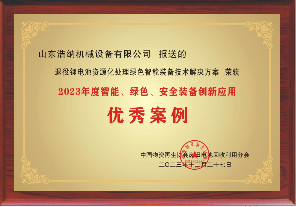 2023年度智能、绿色、安全装备创新应用优秀案例