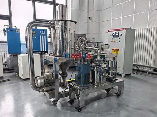 实验室气流粉碎分级-天津客户现场